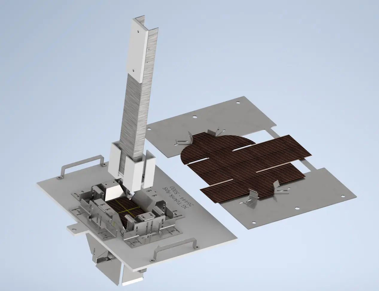 3D-model af JG Tekniks værktøj til en kasserejser